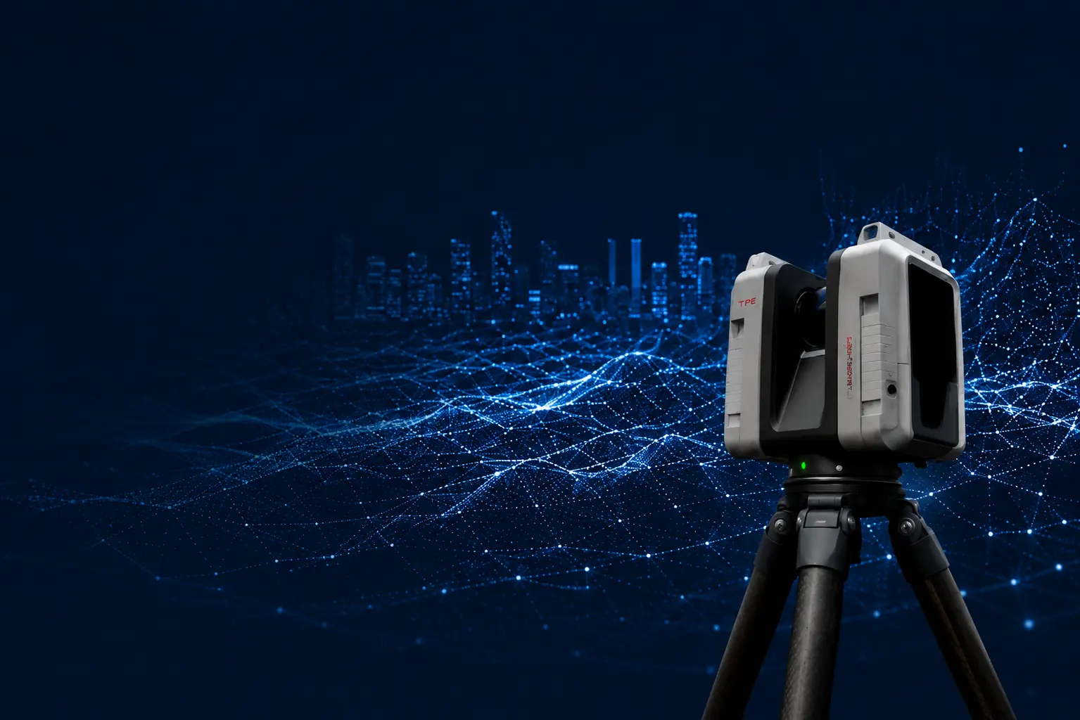 Modelo industrial em nuvem de pontos