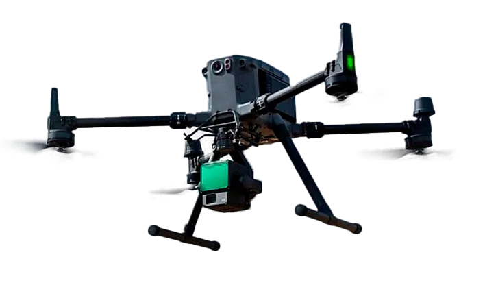 Drone LiDAR sobre área mapeada