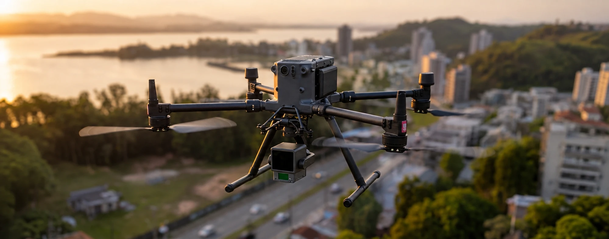 Drone LiDAR sobre área mapeada