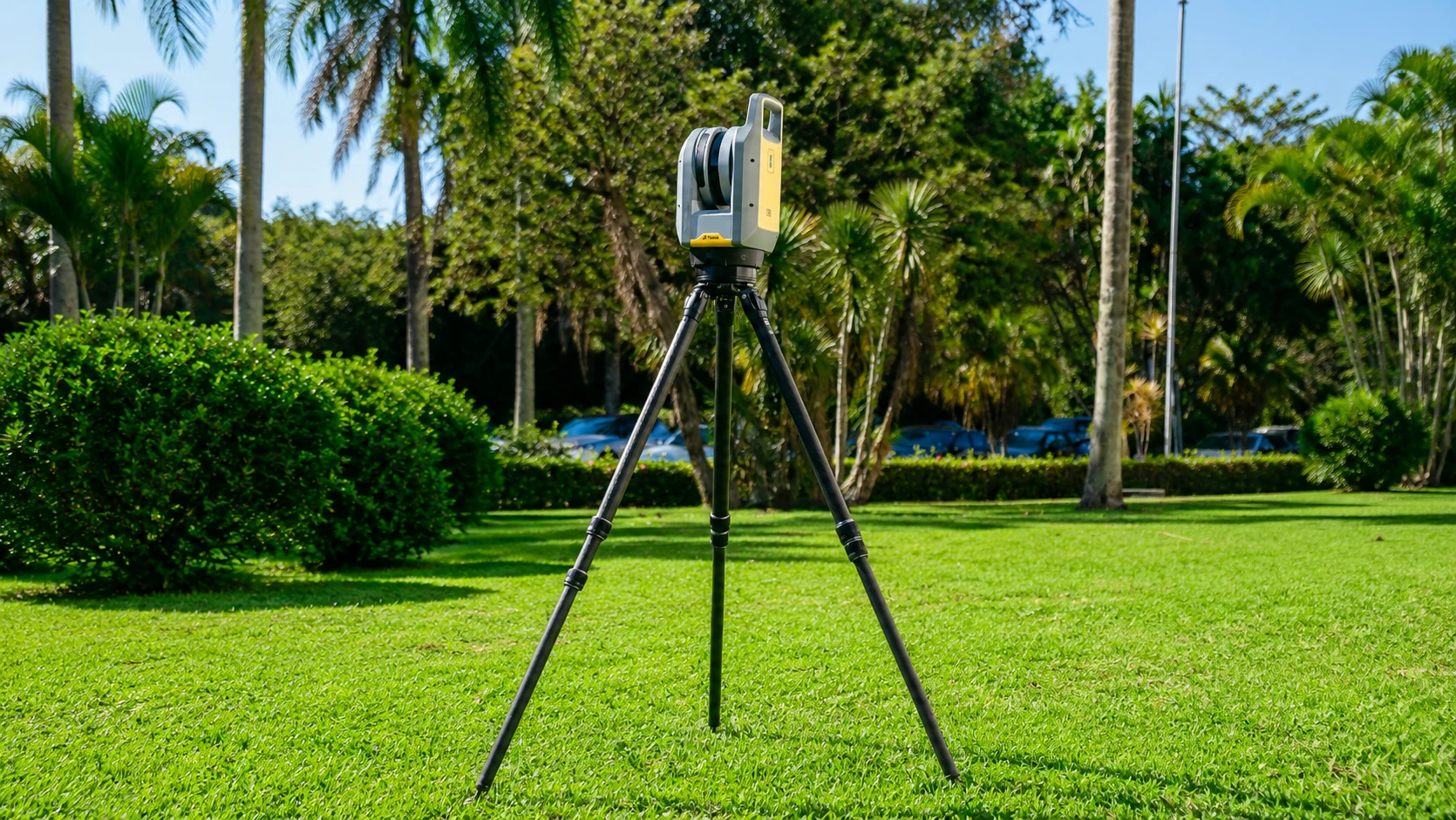 Modelo técnico azul gerado por laser scanner 3D